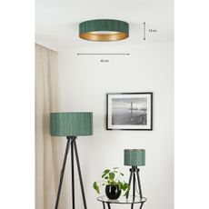 Brilagi - LED Stmievateľné svietidlo VEGAS SHINE LED/24W/230V zelená/zlatá + DO