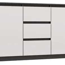 TP Living Komoda Malwa 2D3S 120 cm antracit/bílá