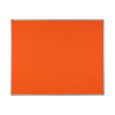 Textilná nástenka ekoTAB v hliníkovom ráme, 1500 x 1200 mm, oranžová