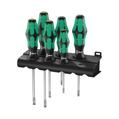 Wera 105656 Kraftform Plus Lasertip 334/355/6 stojanové skrutkovače (sada 6 ks a stojan)