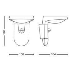 Philips - LED Vonkajšie nástenné svietidlo so senzorom TYLA LED/9W/230V 4000K IP44