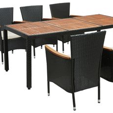 Ambia Garden ZOSTAVA ZÁHRADNÉHO NÁBYTKU drevo, kov, plast, textil