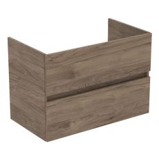 Závesná skrinka pod umývadlo v dekore orecha v prírodnej farbe 80x55 cm Eurovit+ – Ideal Standard
