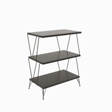 Kalune Design Odkladací stolík Lazandos antracitový
