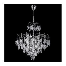 Luster na reťazi 4xE14/60W/230V pr. 40 cm lesklý chróm