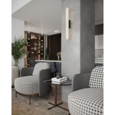 MAXLIGHT W0363 - LED Kúpeľňové nástenné svietidlo FAYETTE LED/6W/230V IP44 čierna