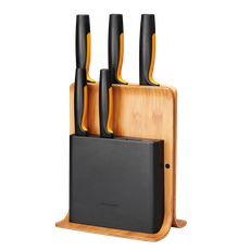 Sada nožov Fiskars Functional Form v bambusovom bloku, 5 ks - 1057552