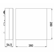 LED Kúpeľňové stropné svietidlo LED/24W/230V 3000/4000/6000K 28x28 cm IP44