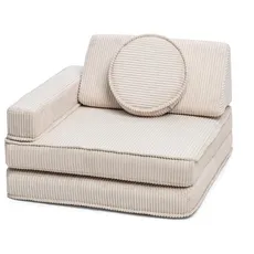 SHAPPY Rozkladacie penové kreslo z menčestra ARMCHAIR Zvoľte farbu: Krémová