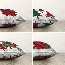 Súprava 4 žinylkových obliečok na vankúš Minimalist Cushion Covers Leaf, 55 x 55 cm