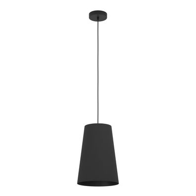Eglo 390132 - Luster na lanku PETROSA 1xE27/40W/230V čierna