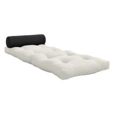 Bielosivý futónový matrac 70x200 cm Wrap Natural/Dark Grey – Karup Design