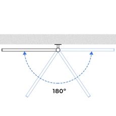 Elektrický otočný sušák na uteráky ARABESQUE 150W/230V 64,6 cm IP44 biely