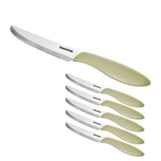 Nôž jedálenský PRESTO 12 cm,  6 ks, béžová