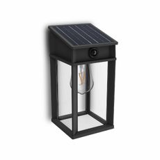 Philips Geri UltraEfficient solárne LED svietidlo so senzorom antracit, 3,2 W, 500 lm, 2700 K