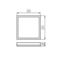 Kanlux 31507 - LED Kúpeľňové stropné svietidlo AZPO LED/12,3W/230V IP54 čierna