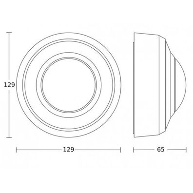 Steinel 088156 - Vonkajší senzor pohybu PD-8 ECO DALI-2 360° IP54 biela
