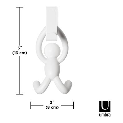 Závesné plastové háčiky v súprave 2 ks Buddy – Umbra
