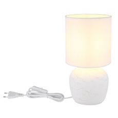 Globo 21739W - Stolná lampa MARBLE 1xE14/40W/230V biela