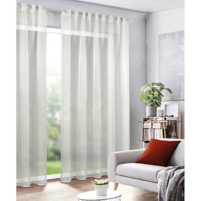Voálová záclona v prírodnej farbe 135x245 cm Uni – Sehlbach