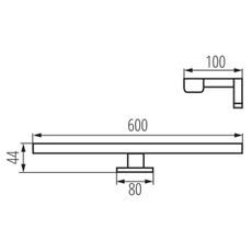 Kanlux 34934 - LED Kúpeľňové osvetlenie zrkadla ASTIM LED/12W/230V IP44 biela