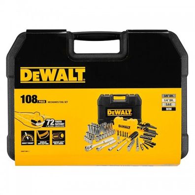 108-dielna sada račňových nástrojov 1/4" a 3/8" DeWALT DWMT73801-1