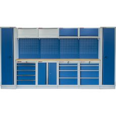 Kvalitný PROFI BLUE dielenský nábytok 3920 x 495 x 2000 mm - MTGS1300A7