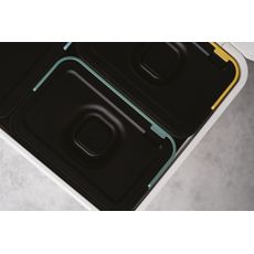 NABBI NKS60W3 odpadkový kôš na triedený odpad 43 l popolavá