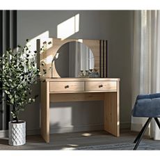 KONDELA Koli C-18 toaletný stolík dub artisan / čierna