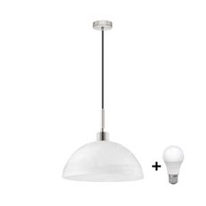 LED Luster na lanku 1xE27/60W/230V biela