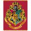 Deka coral fleece Harry Potter - motív erb Hogwarts - nano coral 220 gr./m² - 120 x 150 cm