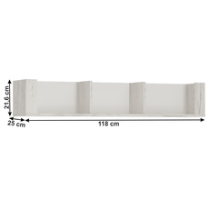 Polica typ 61, biela craft, ANGEL