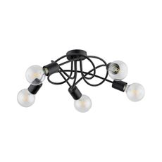 Prisadený luster BOSTON 5xE27/15W/230V čierna