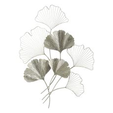 Kovová závesná dekorácia v striebornej farbe Mauro Ferretti Goxy Silver, 62 x 86 cm