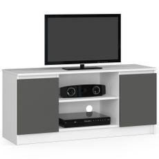 Ak furniture TV stolík Tonon 120 cm biely/grafitový sivý