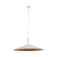 Luster na lanku CAPRI 1xE27/15W/230V pr. 70 cm biela/medená