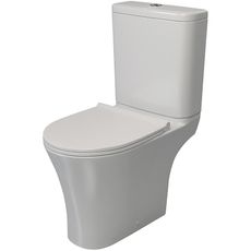 WC Kombi Zara Round Rimless s doskou voľne padajúca