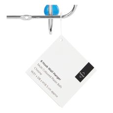 Kovový nástenný vešiak v striebornej farbe Plastic – Premier Housewares