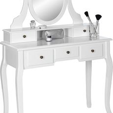 Ambia Home TOALETNÝ STOLÍK, biela, 97/40/142 cm