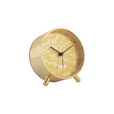 Karlsson 6004GD dizajnový budík zlatá, pr. 11 cm