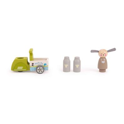 Drevená hračka Milk Delivery – Moulin Roty