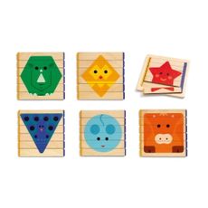 Detské drevené puzzle Djeco Animale