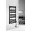 Aqualine - Kúpeľňový elektrický radiátor DIRECT-E 600W/230V 132 cm matná čierna