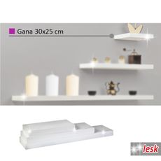 KONDELA Gana polica 30x25 cm biela
