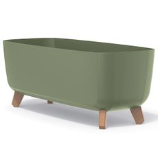 NABBI DGCL600 plastový kvetináč na nožičkách 58 cm zelená
