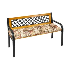 Bellatex Sedák na lavicu prešívaný Káva, 40 x 150 cm