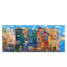 Obraz Tablo Center Colorful Houses, 140 × 60 cm