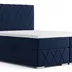 Posteľ Boxspring Royal bez úložného priestoru, 200x160, modrá (mono 242)