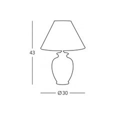 Kolarz 0014.73.7 - Stolná lampa BORDEAUX 1xE27/100W/230V