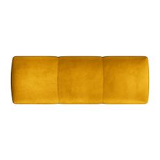 Žltá zamatová podrúčka k modulárnej pohovke Rome Velvet - Cosmopolitan Design